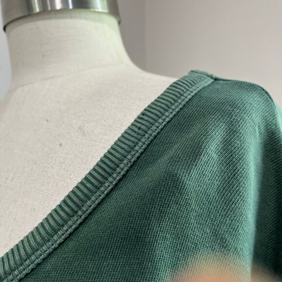 Aerie Oversized Green Sweatshirt Cozy Slouchy Lounge Casual Pullover Sz XS - Picture 6 of 8